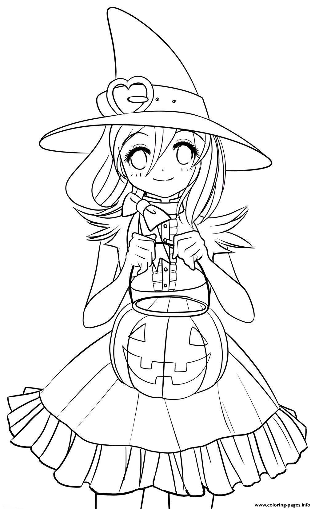 Cute Printable Halloween Coloring Pages