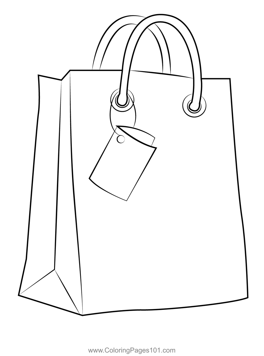 Handbag Coloring Page