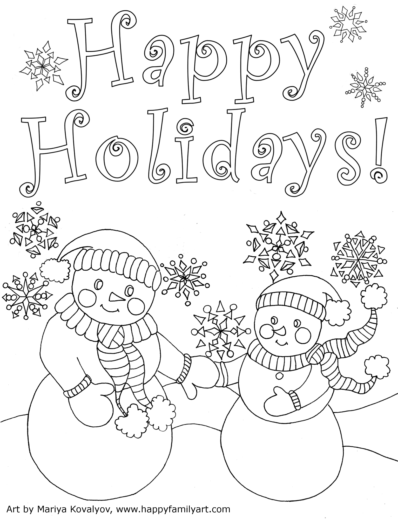 Christmas Coloring Printable Pages