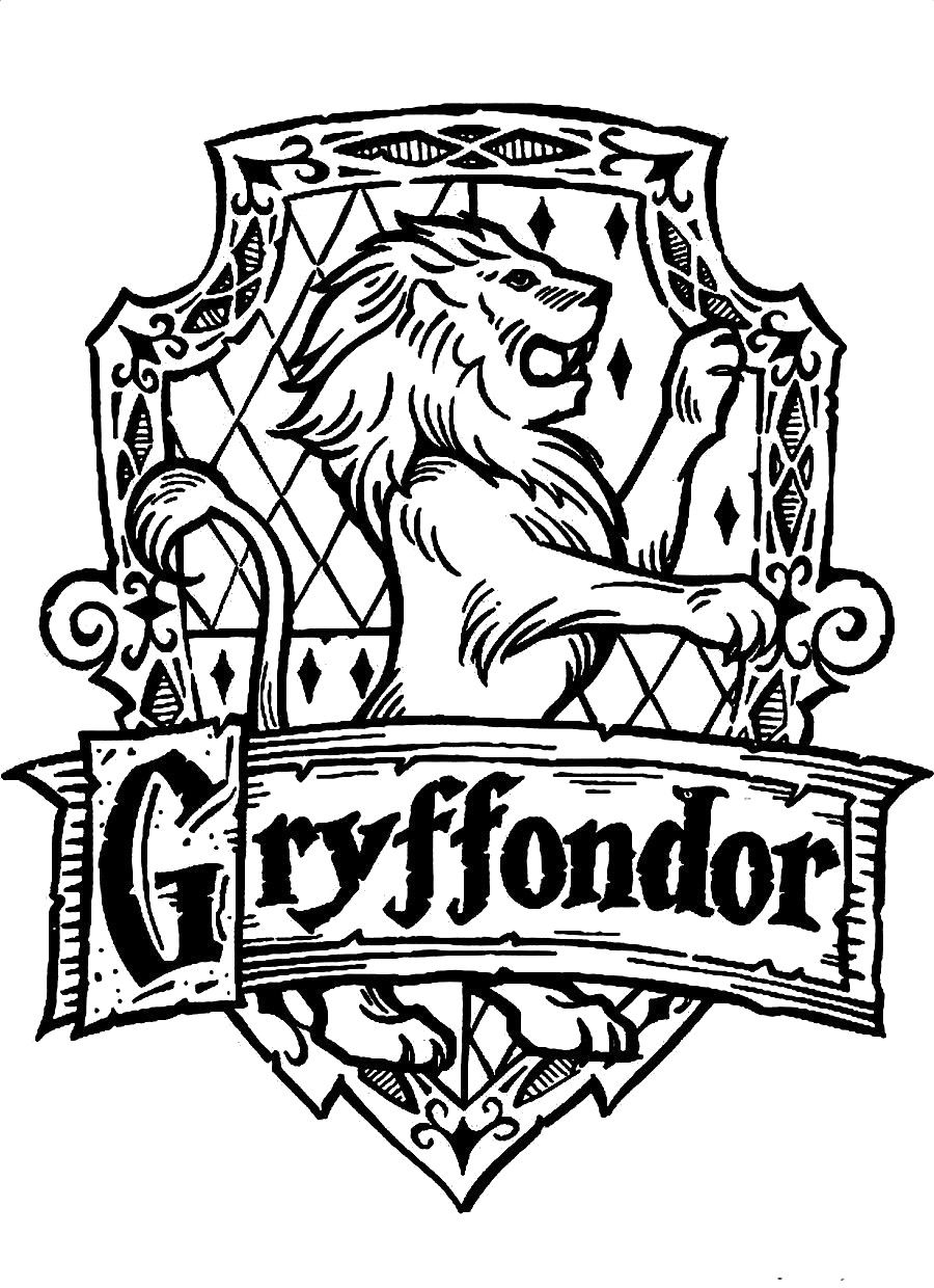 Harry Potter Hufflepuff Crest Coloring Pages Coloring Pages