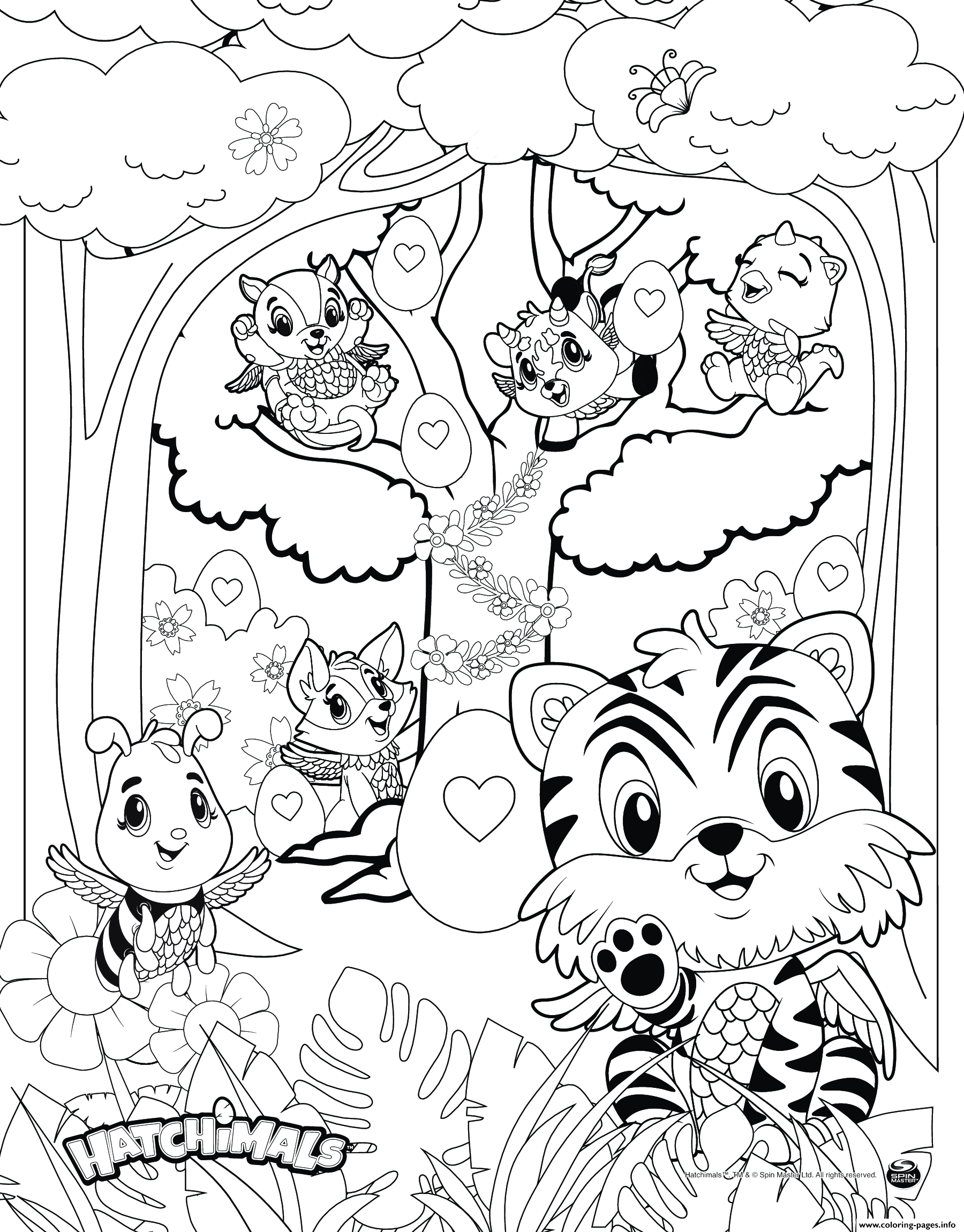 Hatchimals Coloring Pages Printable Free Coloring Pages