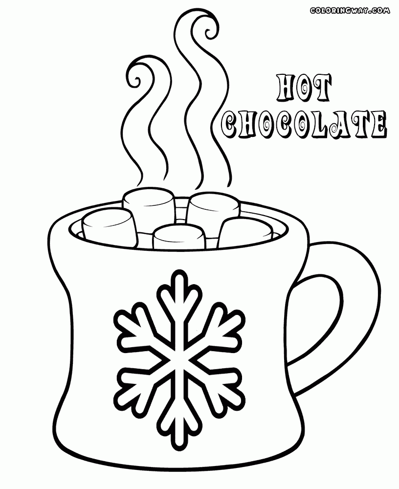 Hot Chocolate Coloring Pages Printable Bing Printable Christmas Coloring Pages Christmas
