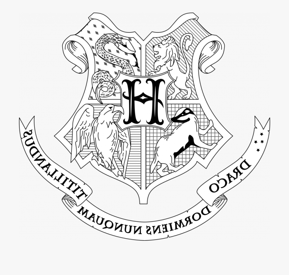 Hufflepuff Crest Coloring Page Colouring Sketch Coloring Page