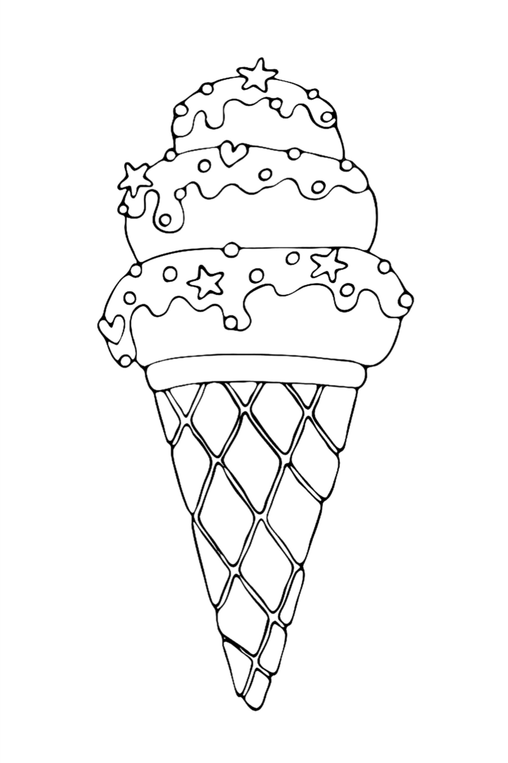 Ice Cream Coloring Page Preschool Subeloa11