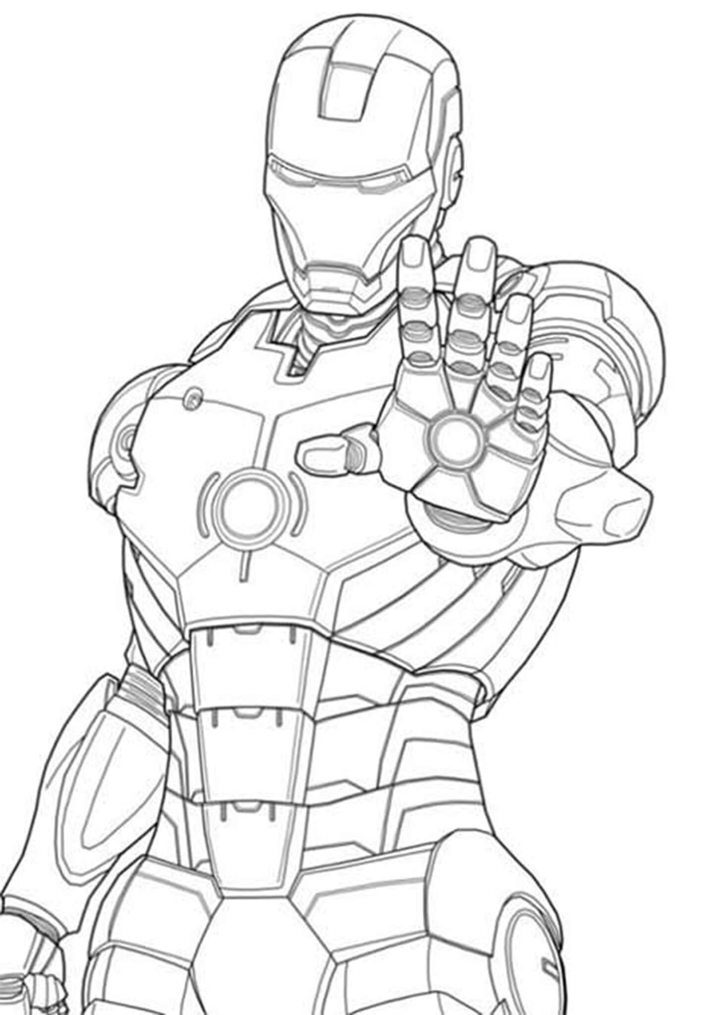 Iron Man Coloring Pages Free Easy To Print