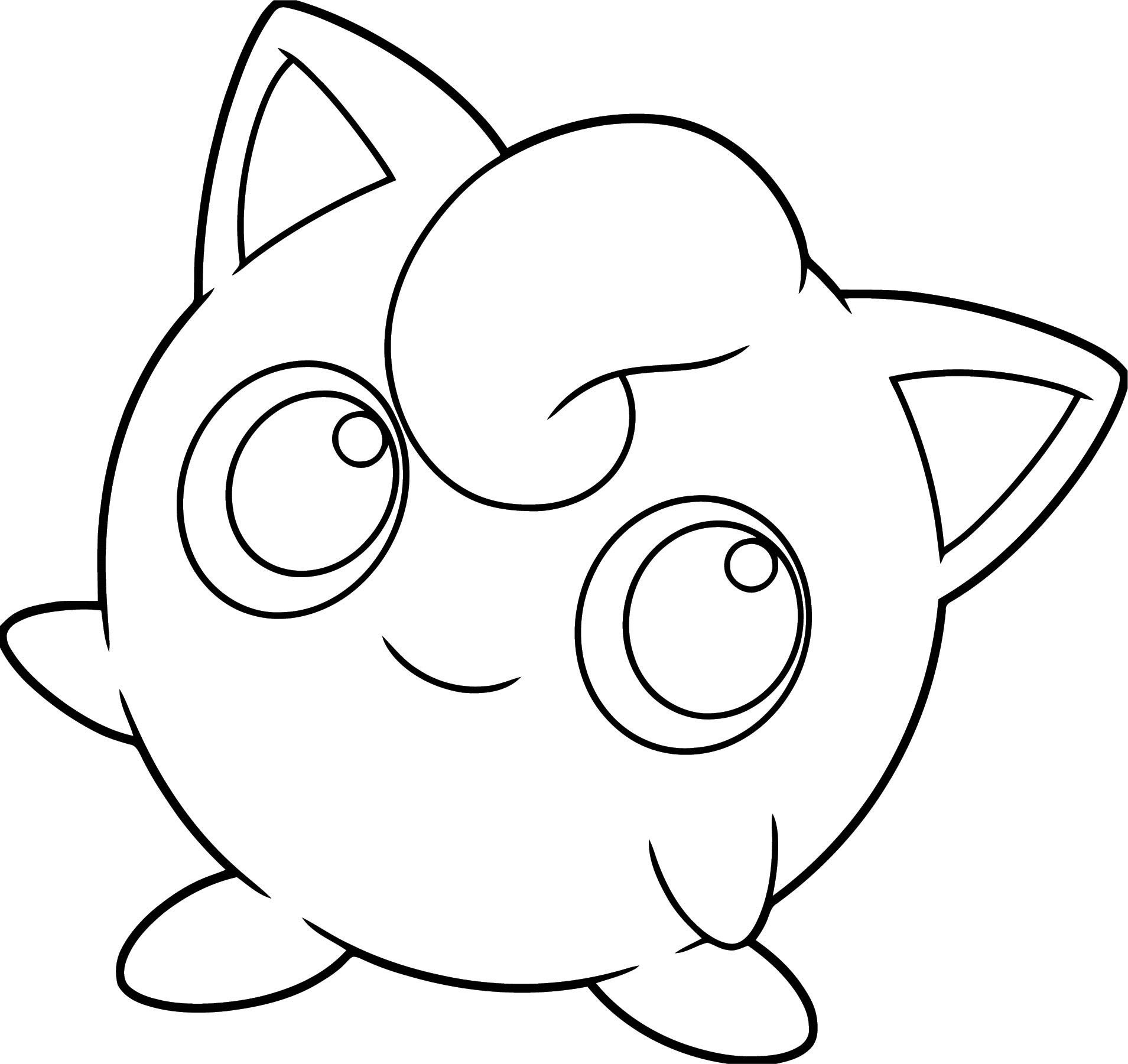 Jigglypuff Printable Coloring Pages