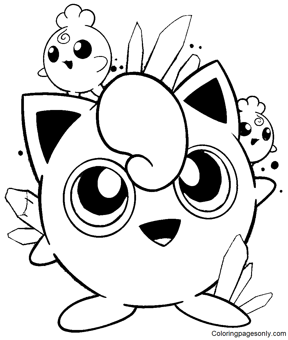 Jigglypuff Sheets Coloring Page Free Printable Coloring Pages
