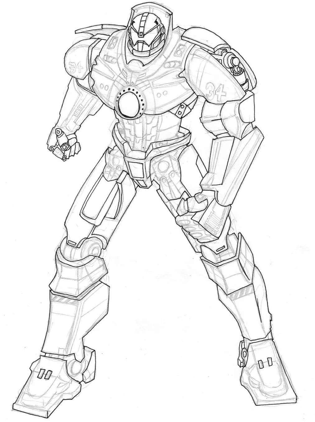 Kaiju Vs Jaeger Pacific Rim Coloring Pages