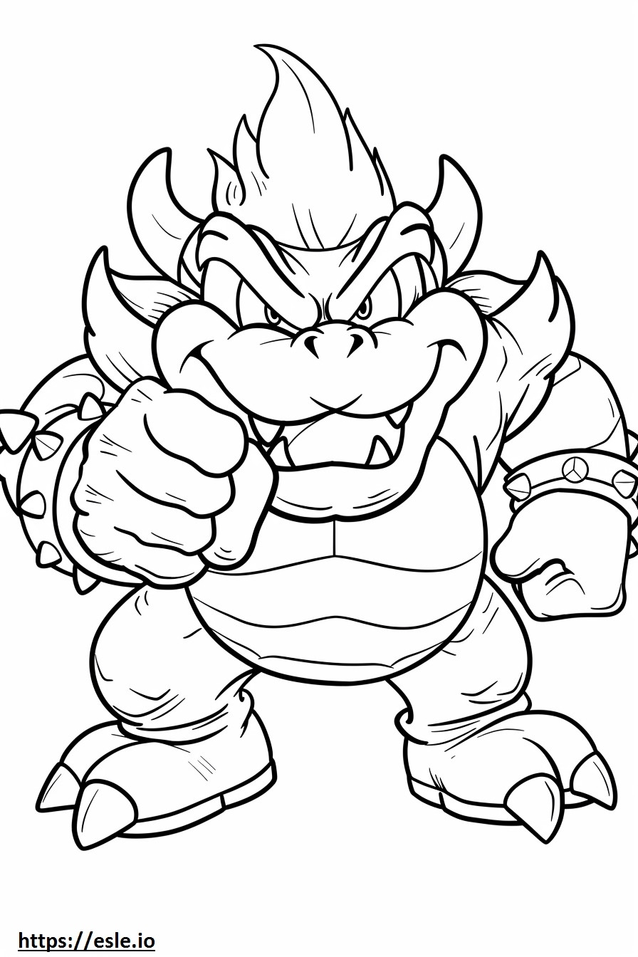 King Koopa Coloring Page