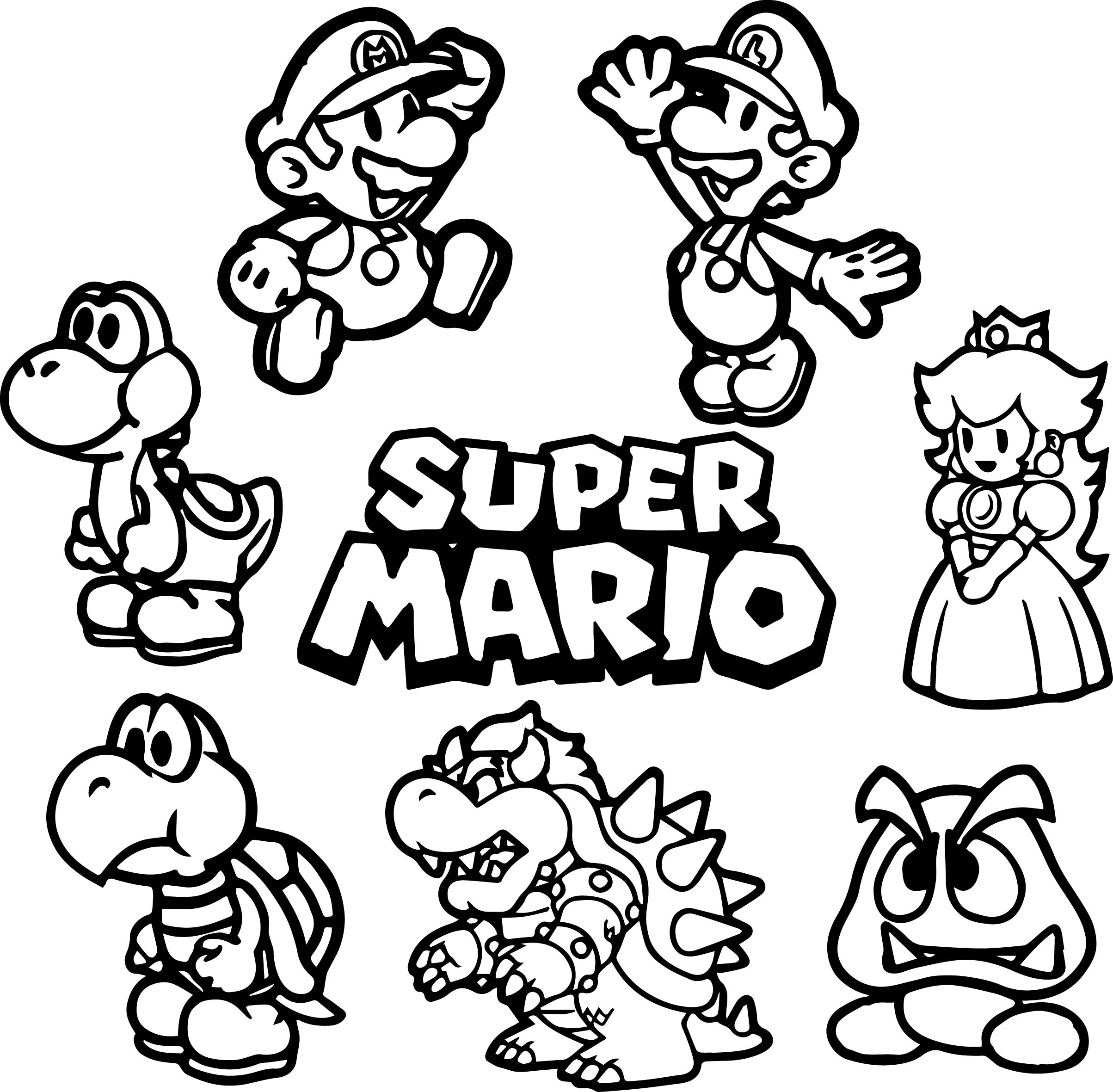 King Koopa Coloring Pages Printable