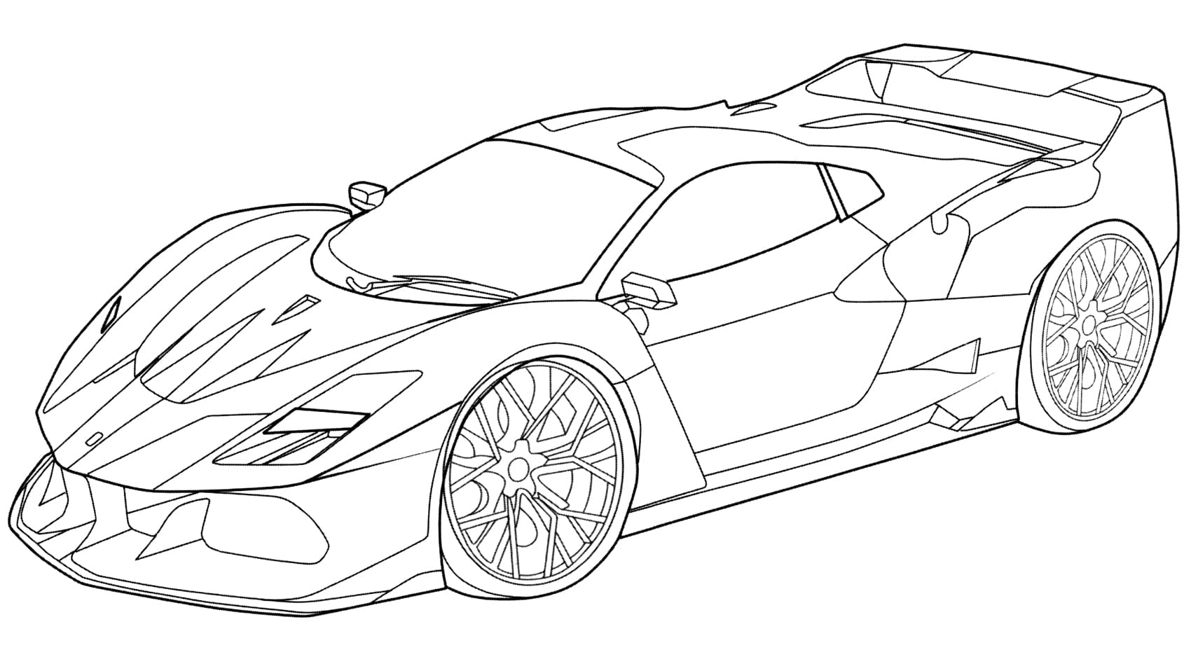 La Ferrari Coloring Pages