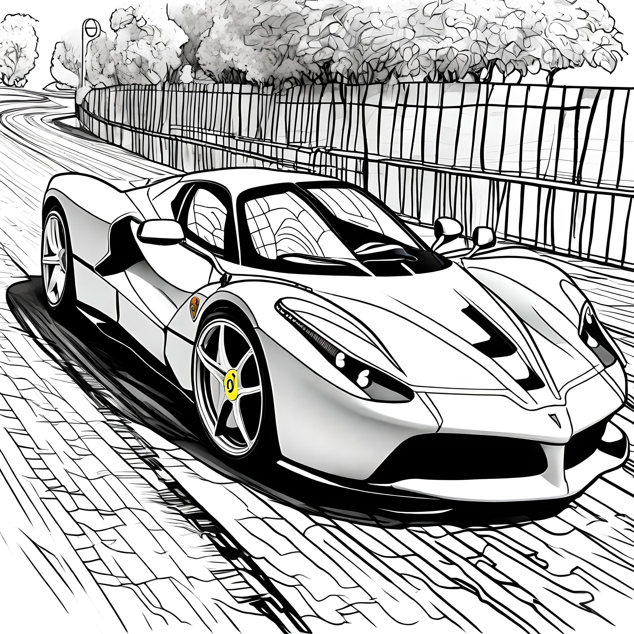 La Ferrari Coloring Pages