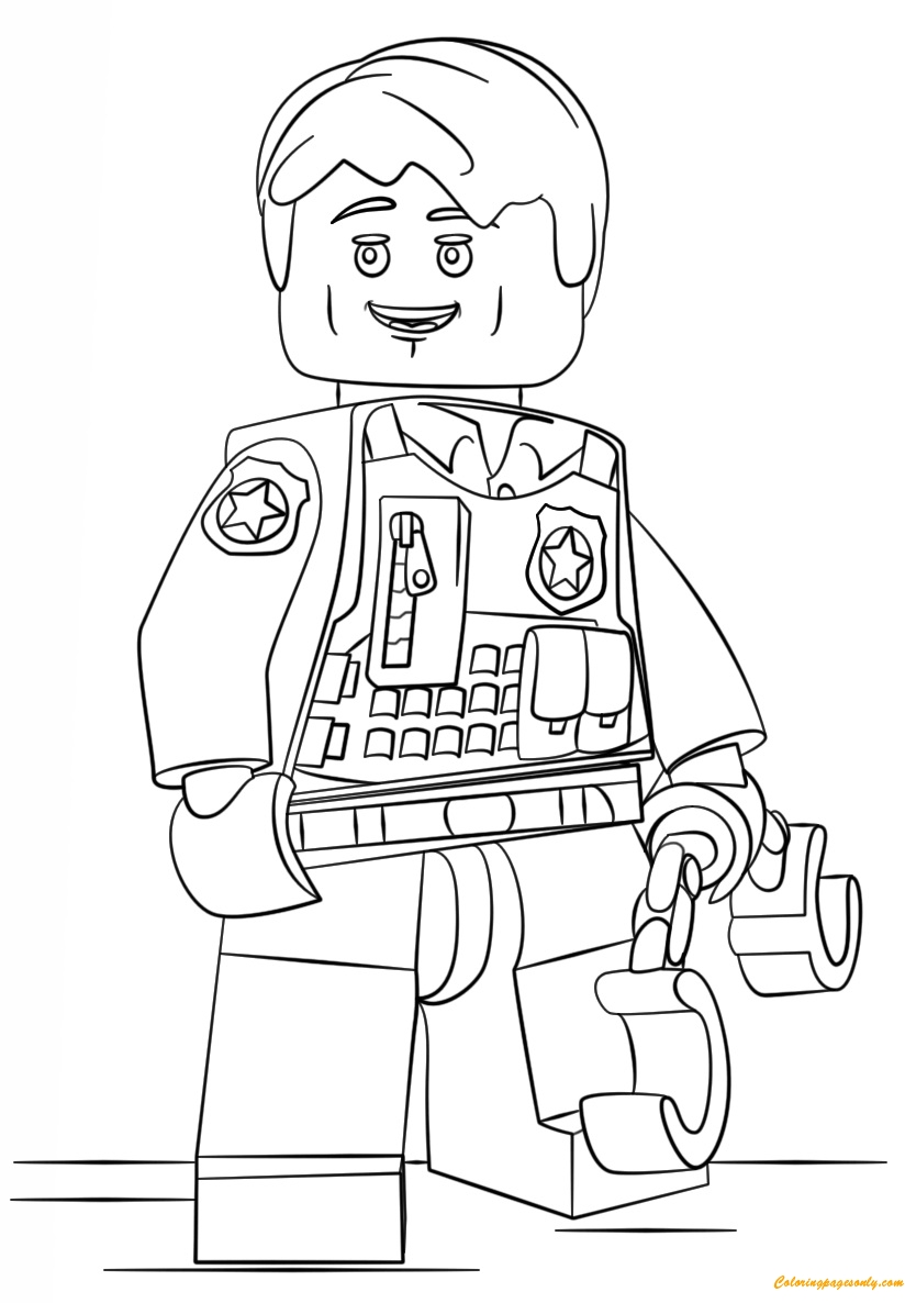 Lego City Printable Coloring Pages