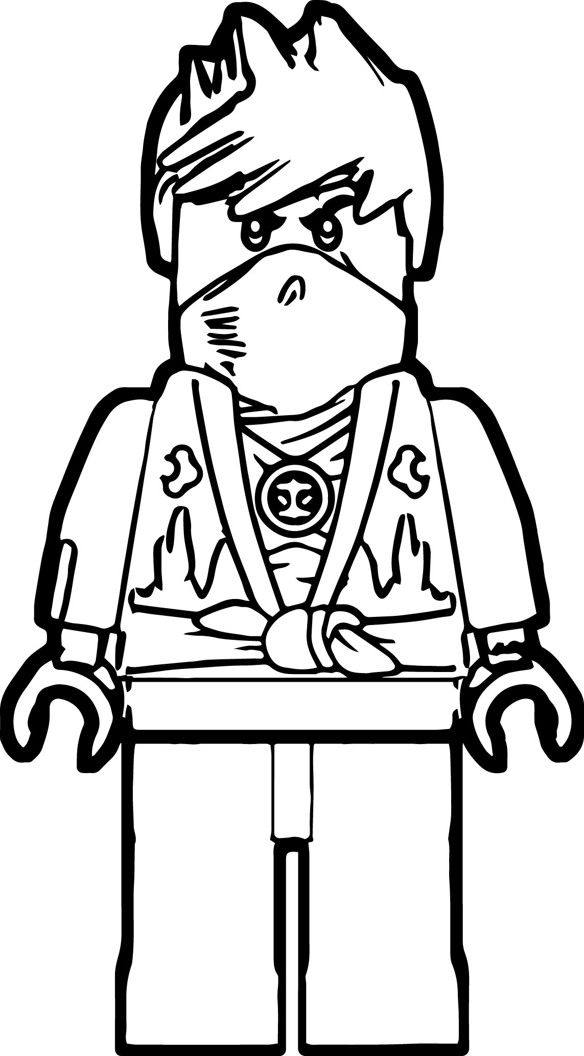 Ninjago Zane Coloring Page Printable