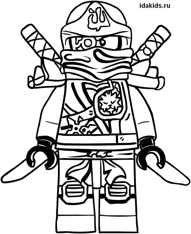 Lego Ninjago Zane Coloring Pages Easy To Color Coloring Pages Ninjago Coloring Pages