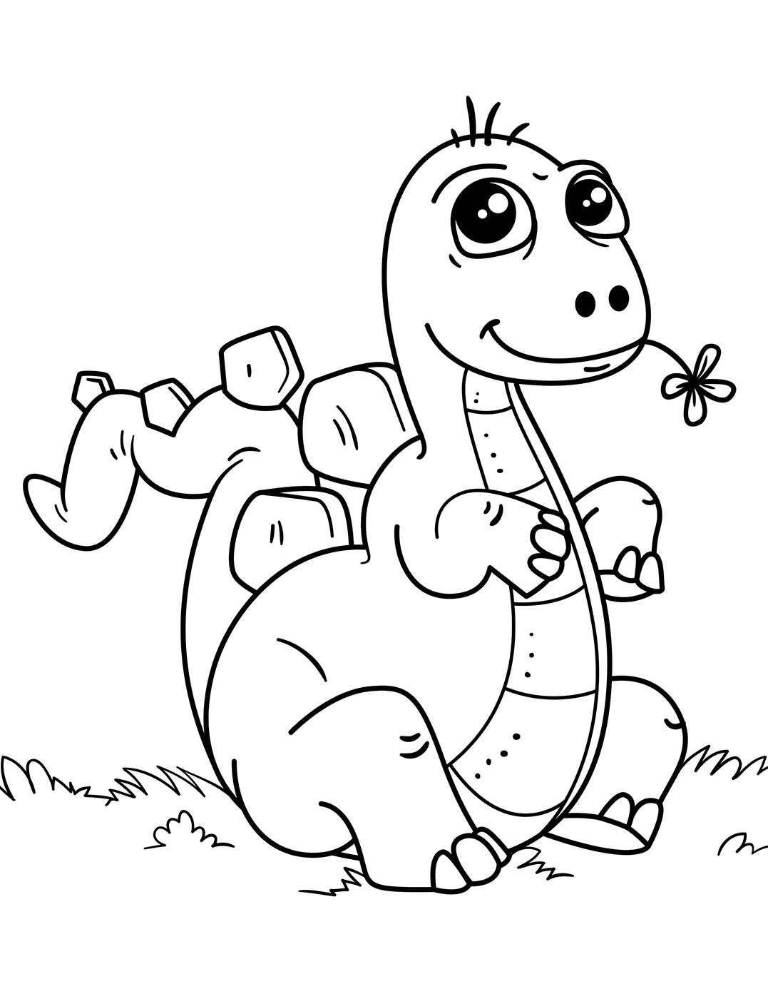 Little Tyrannosaurus Rex Dinosaur Coloring Pages For Kids