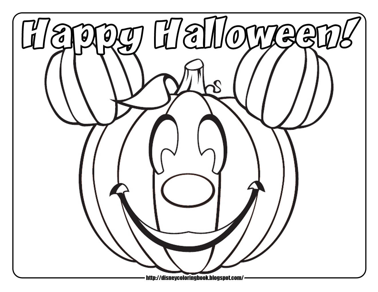Mickey And Friends Halloween 1 Free Disney Halloween Coloring Pages