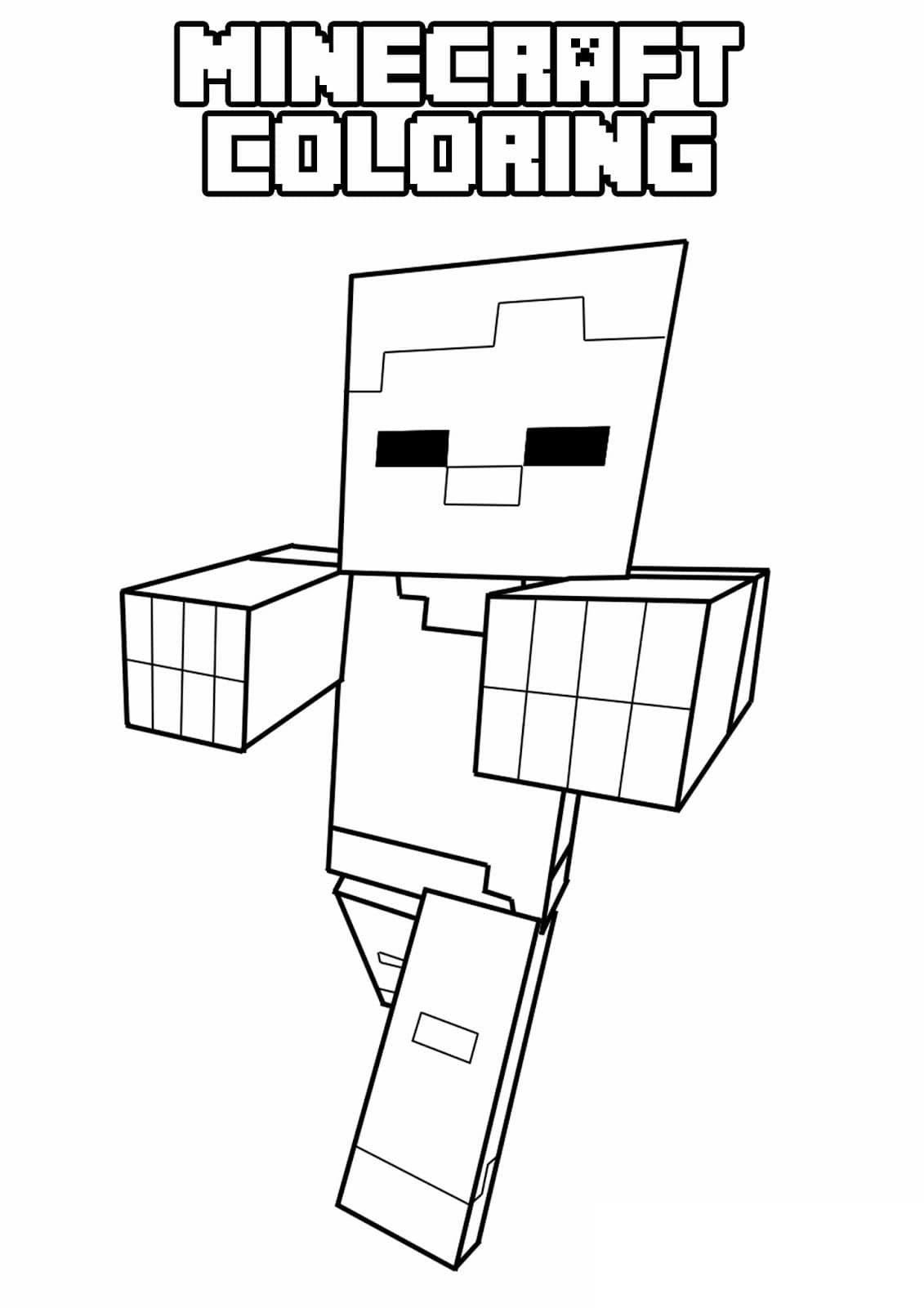 Minecraft Free Printable Coloring Pages