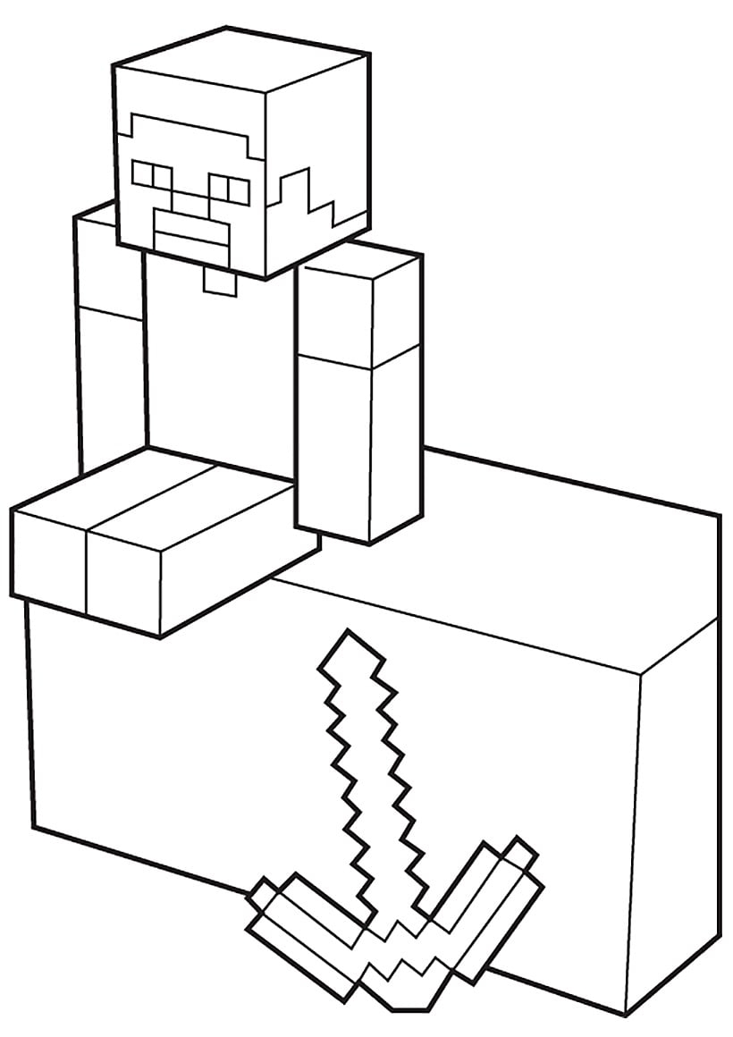 Minecraft Coloring Pages Print Them For Free 100 Pictures From The Game