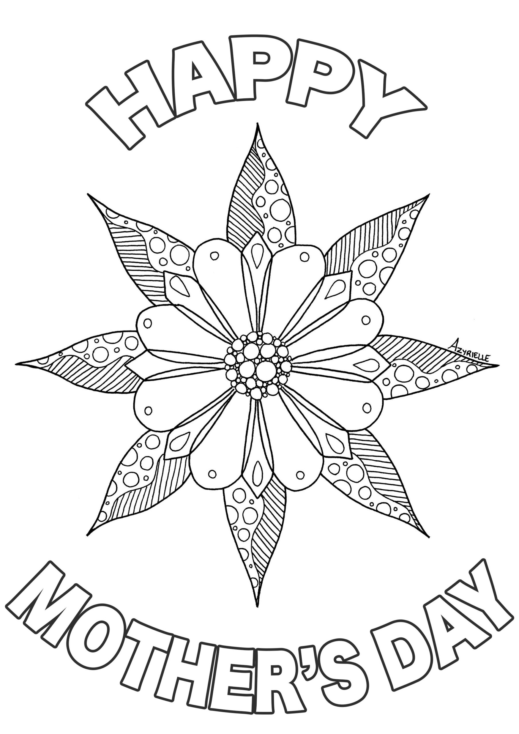 Mother S Day Mother S Day Adult Coloring Pages