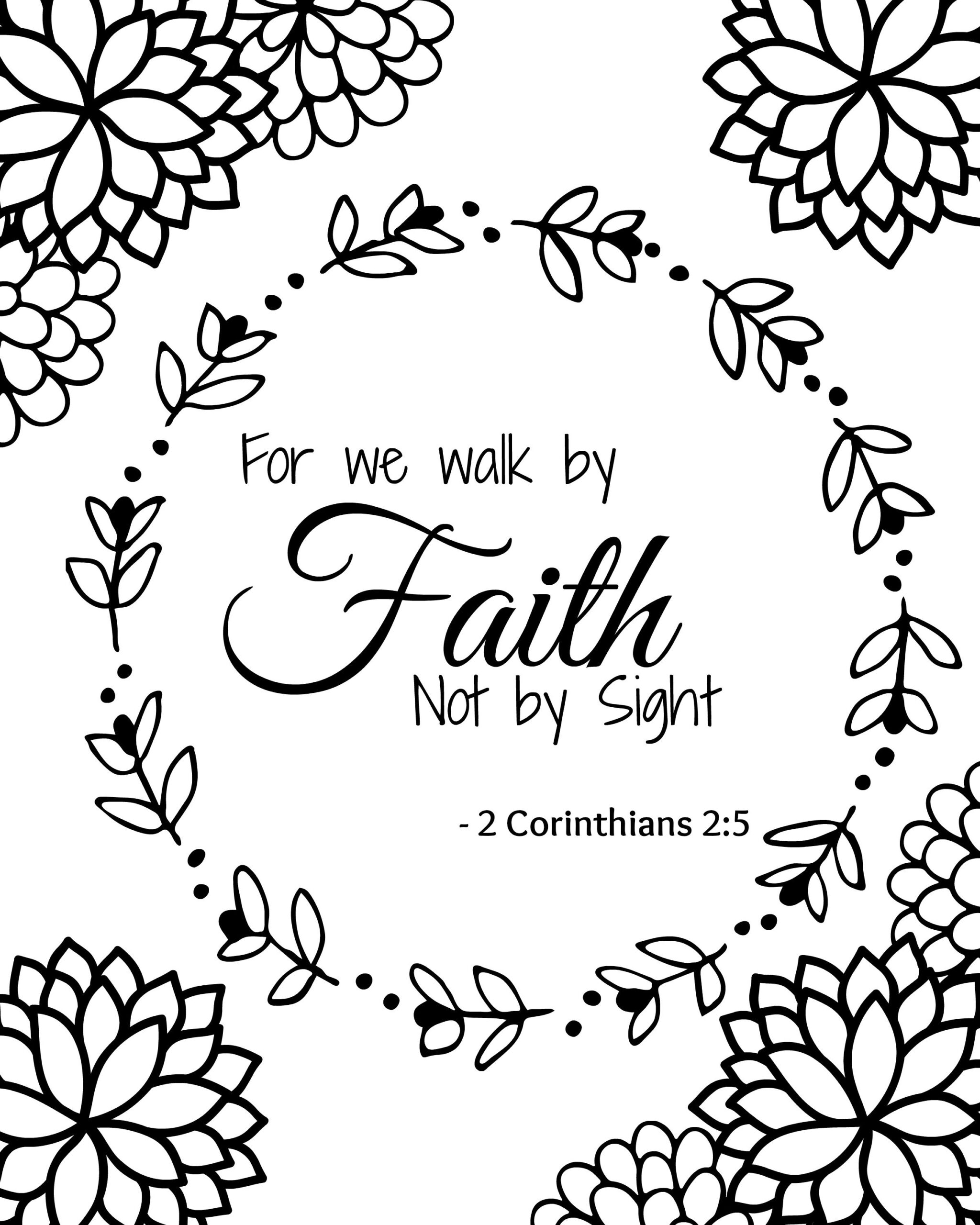 Scripture Coloring Pages Printable