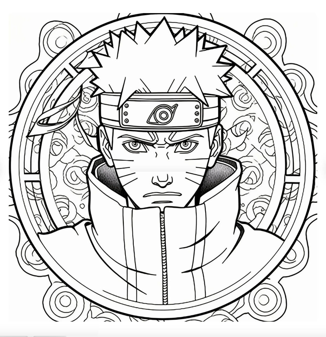 Naruto Color Page Free Printable Coloring Pages
