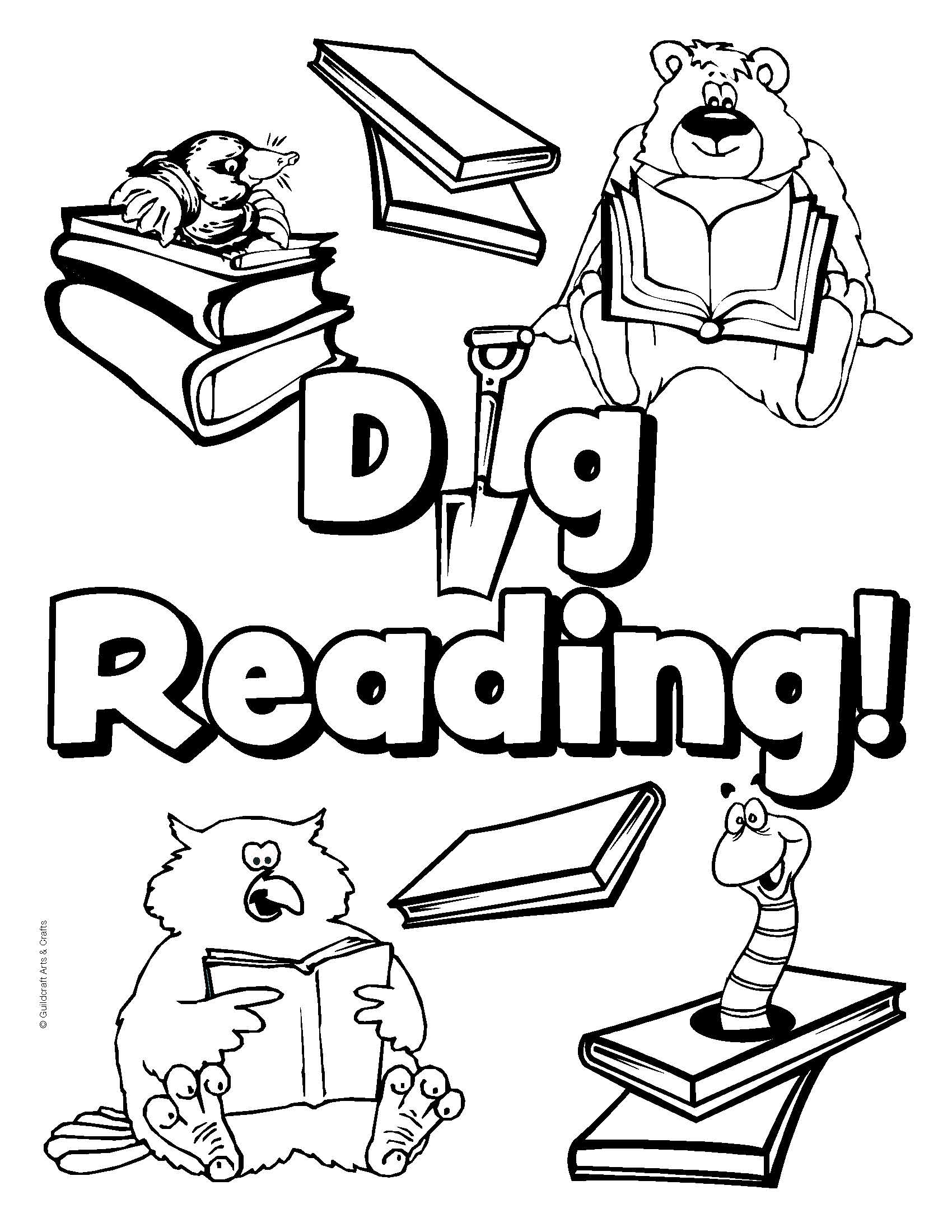 National Library Week Coloring Pages Coloring Home