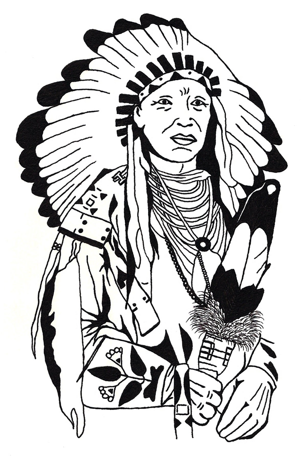 Native American Printable Coloring Pages
