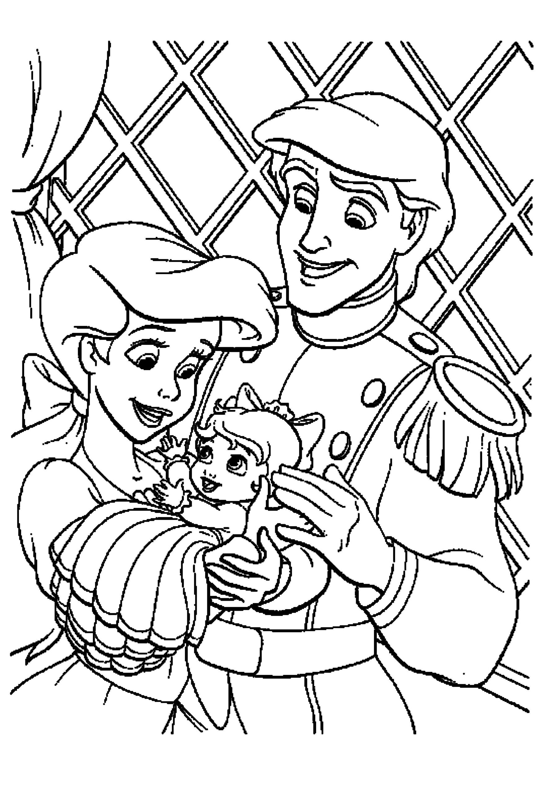 Printable Ariel Coloring Pages