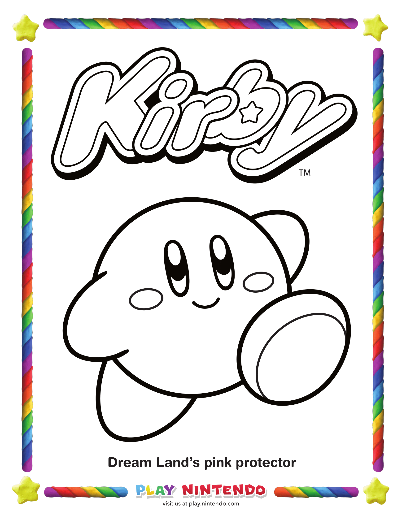 Nintendo Releases Special Coloring Pages For Kirby S 25th Anniversary My Nintendo News