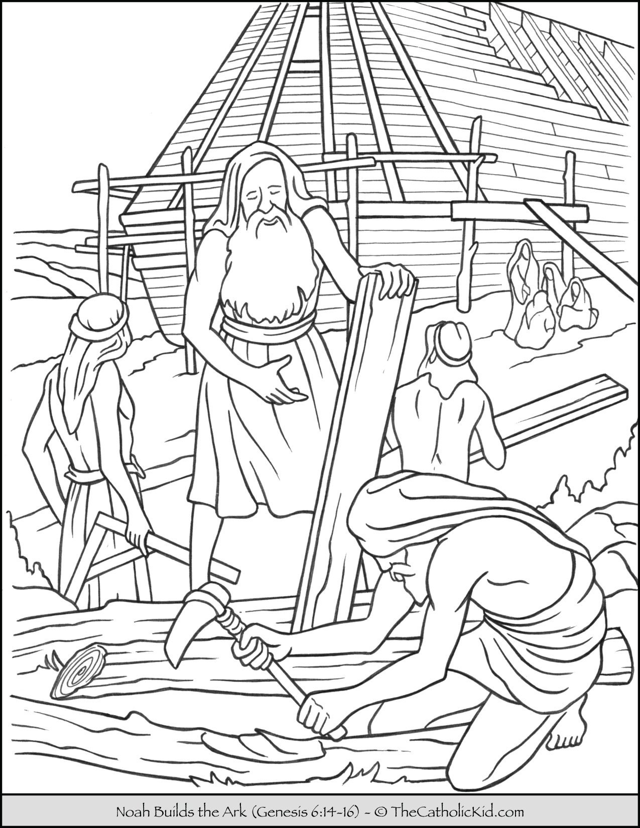 Coloring Pages Printable Noah's Ark