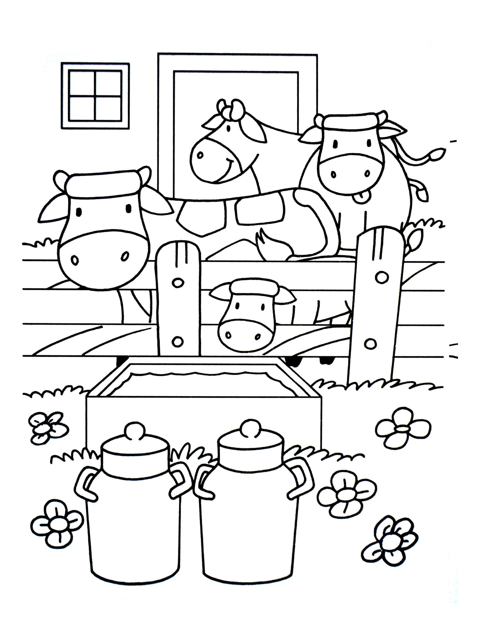 Farm Printable Coloring Pages