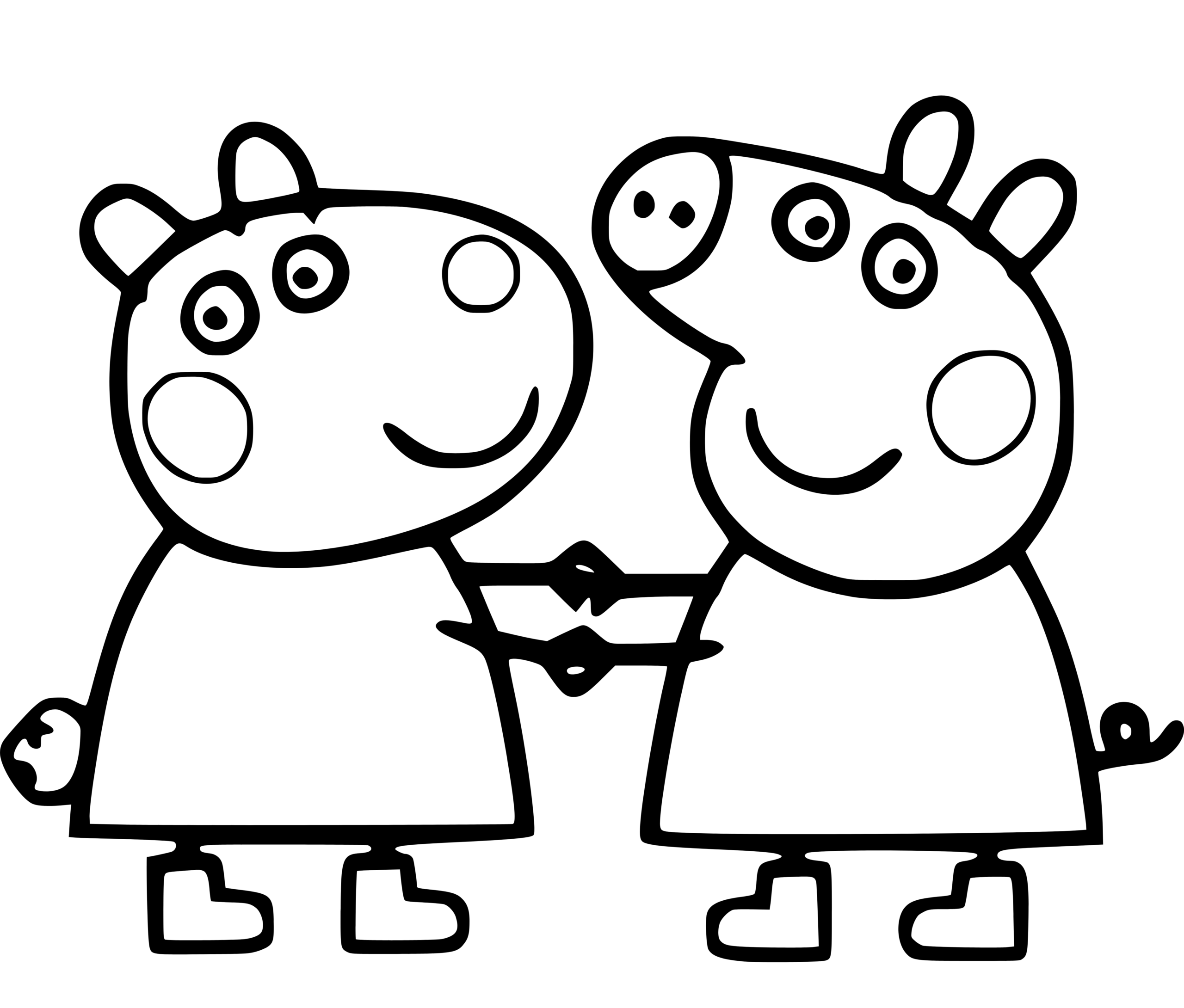 Peppa Pig Coloring Pages 37 Printable Sheets Simple To Draw Easy For Kids ColoringLive