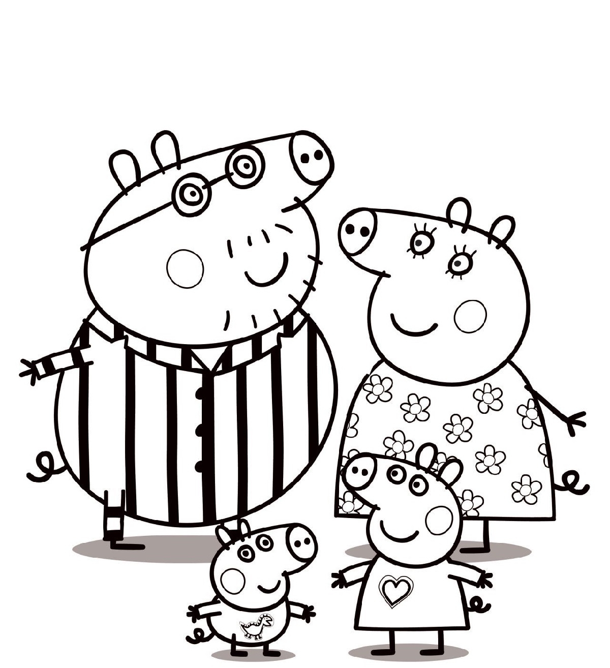 Peppa Pig Printable Coloring Pages