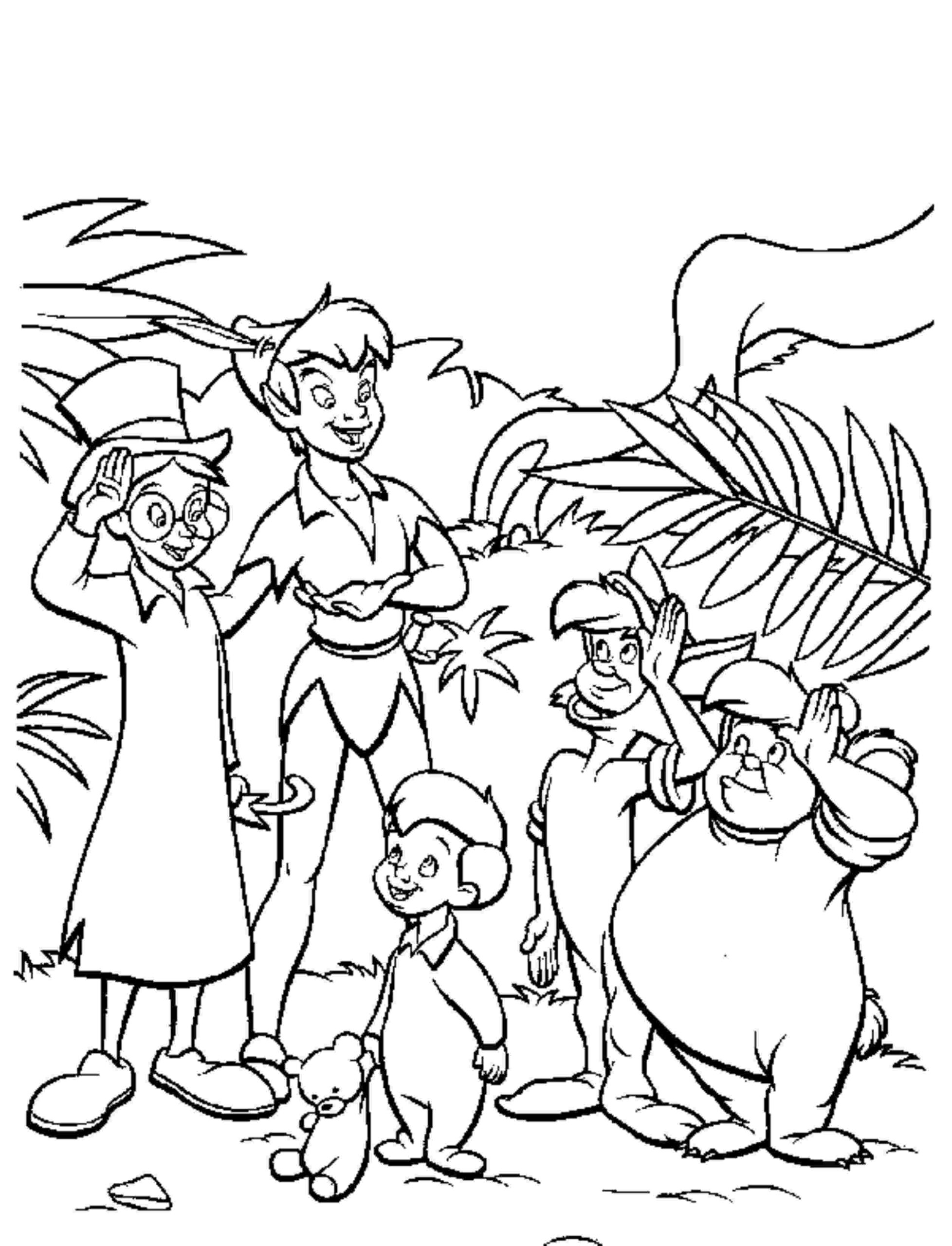 Peter Pan Coloring Pages Free BestAppsForKids