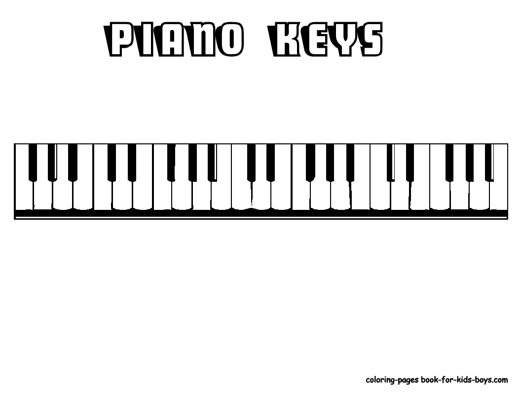 Piano Coloring Pages To Download And Print For Free