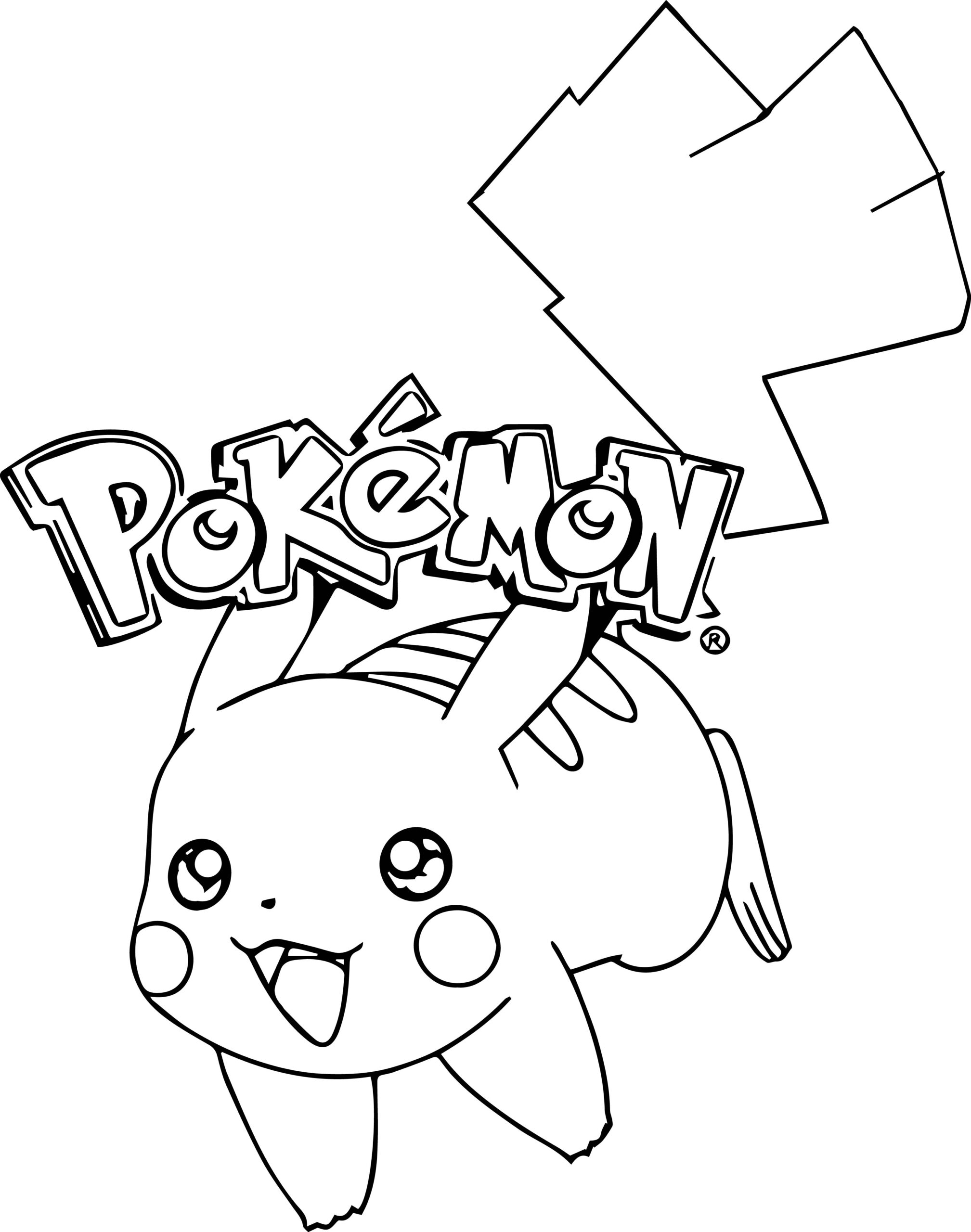 Printable Pikachu Coloring Pages