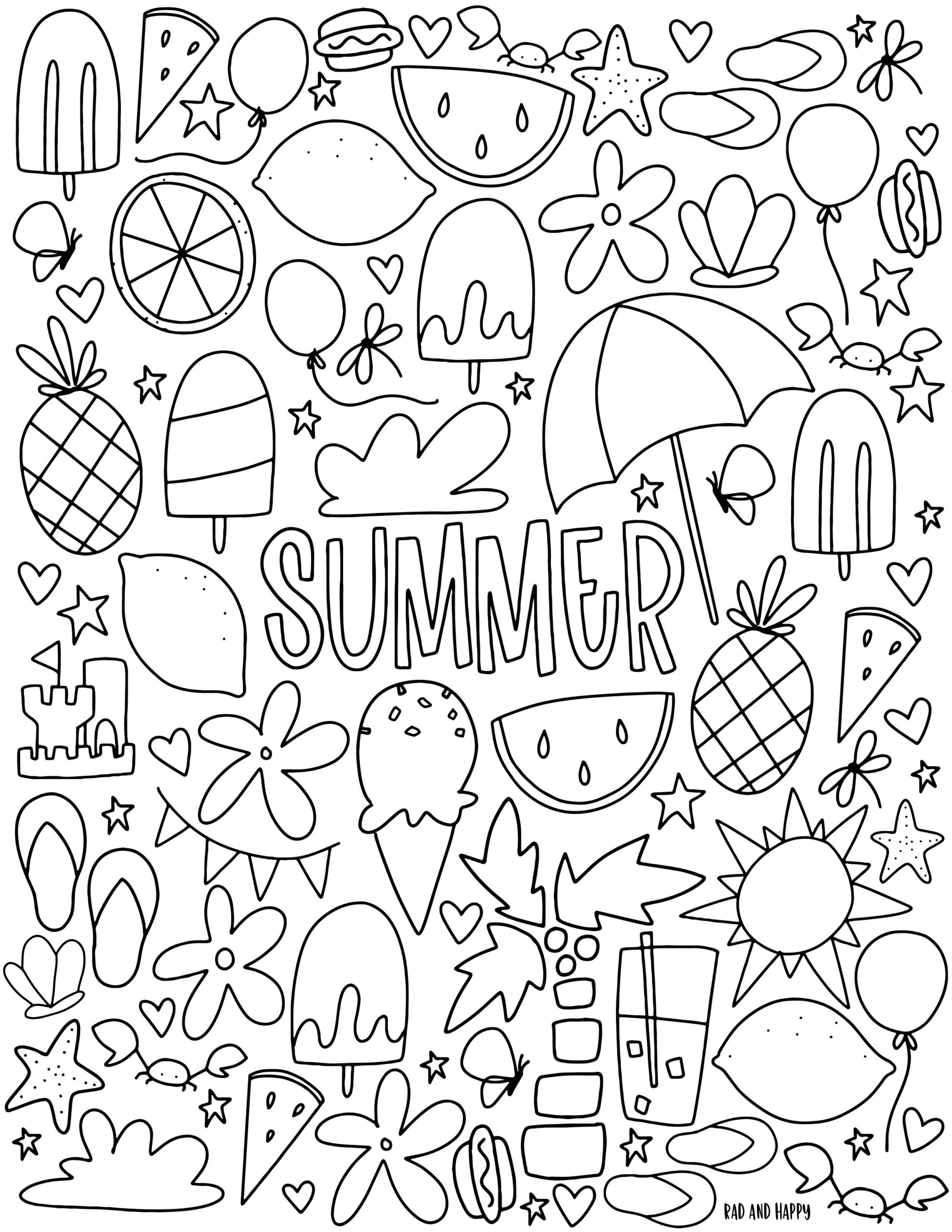 Pin On Coloring Pages Summer Coloring Sheets Summer Coloring Pages Coloring Pages