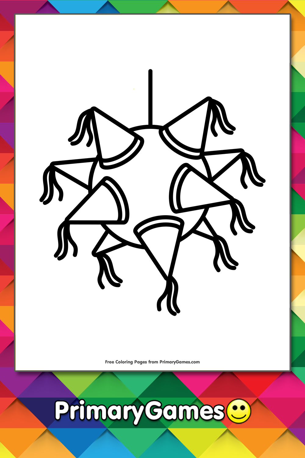 Pinata Coloring Page Printable