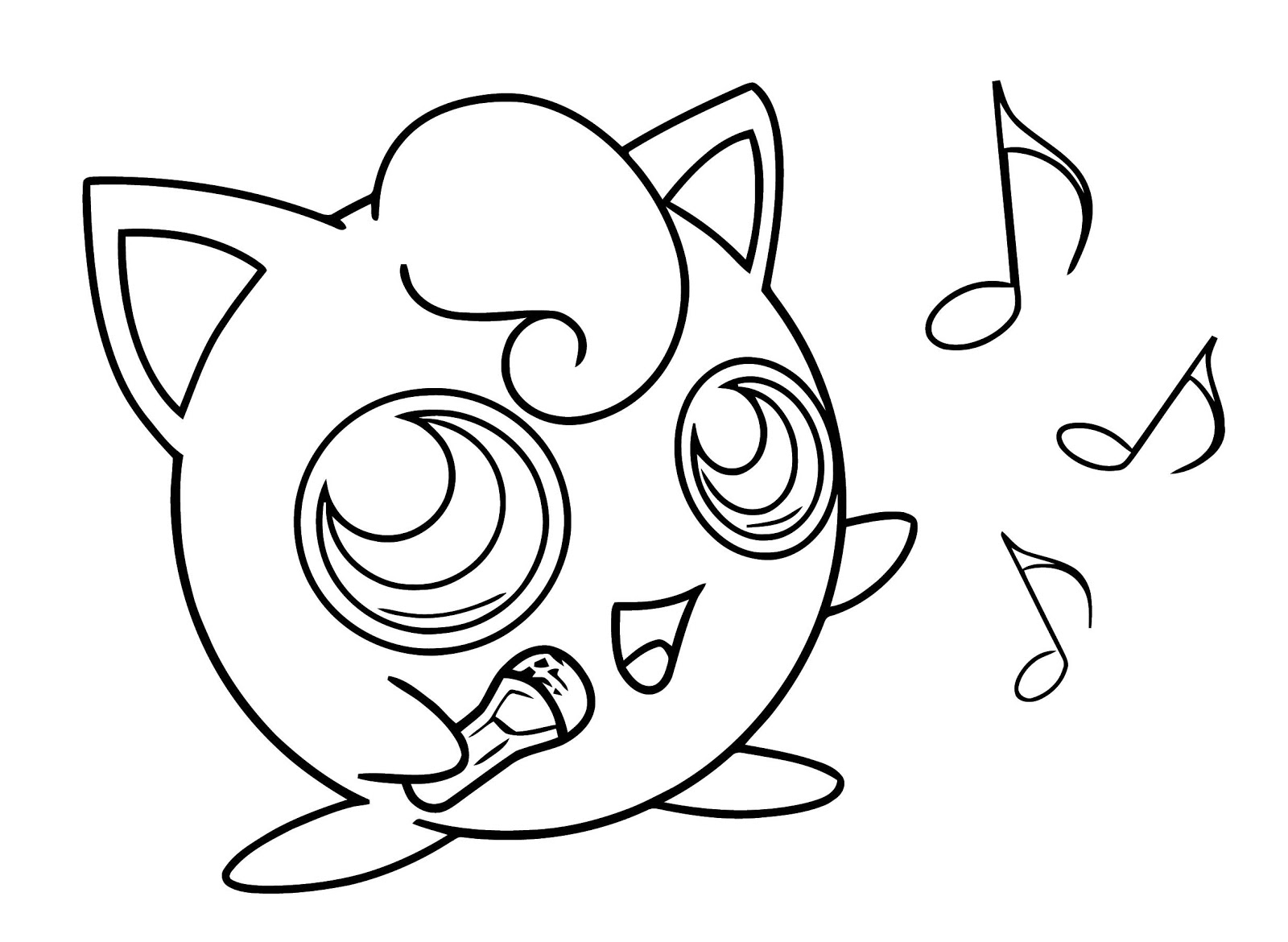 Jigglypuff Printable Coloring Pages