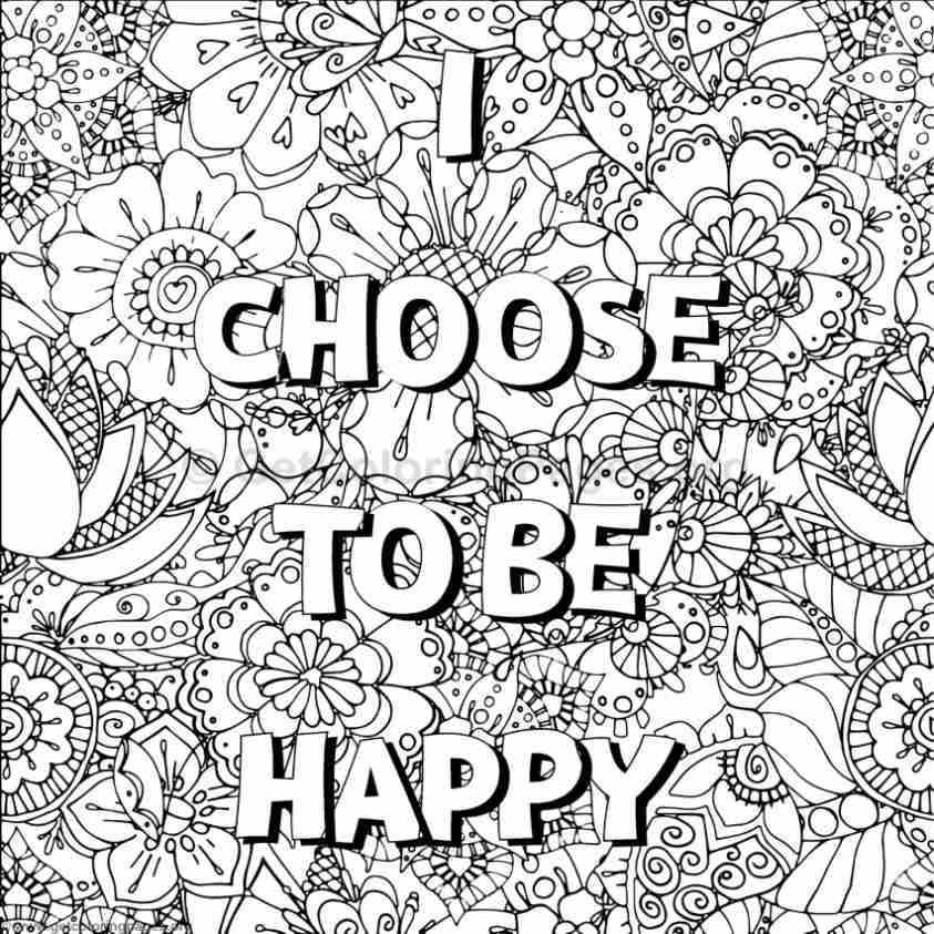 Word Color Pages Printable