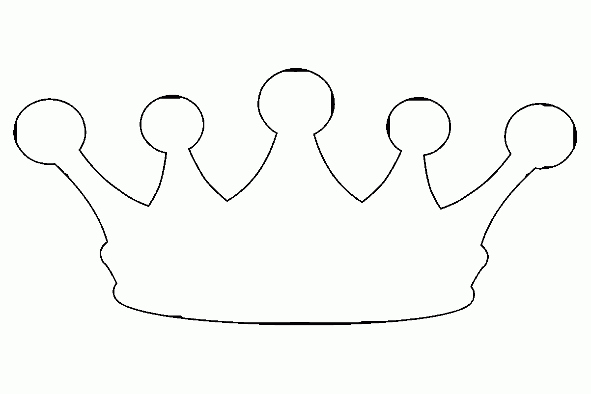 Printable Princess Crown Coloring Page