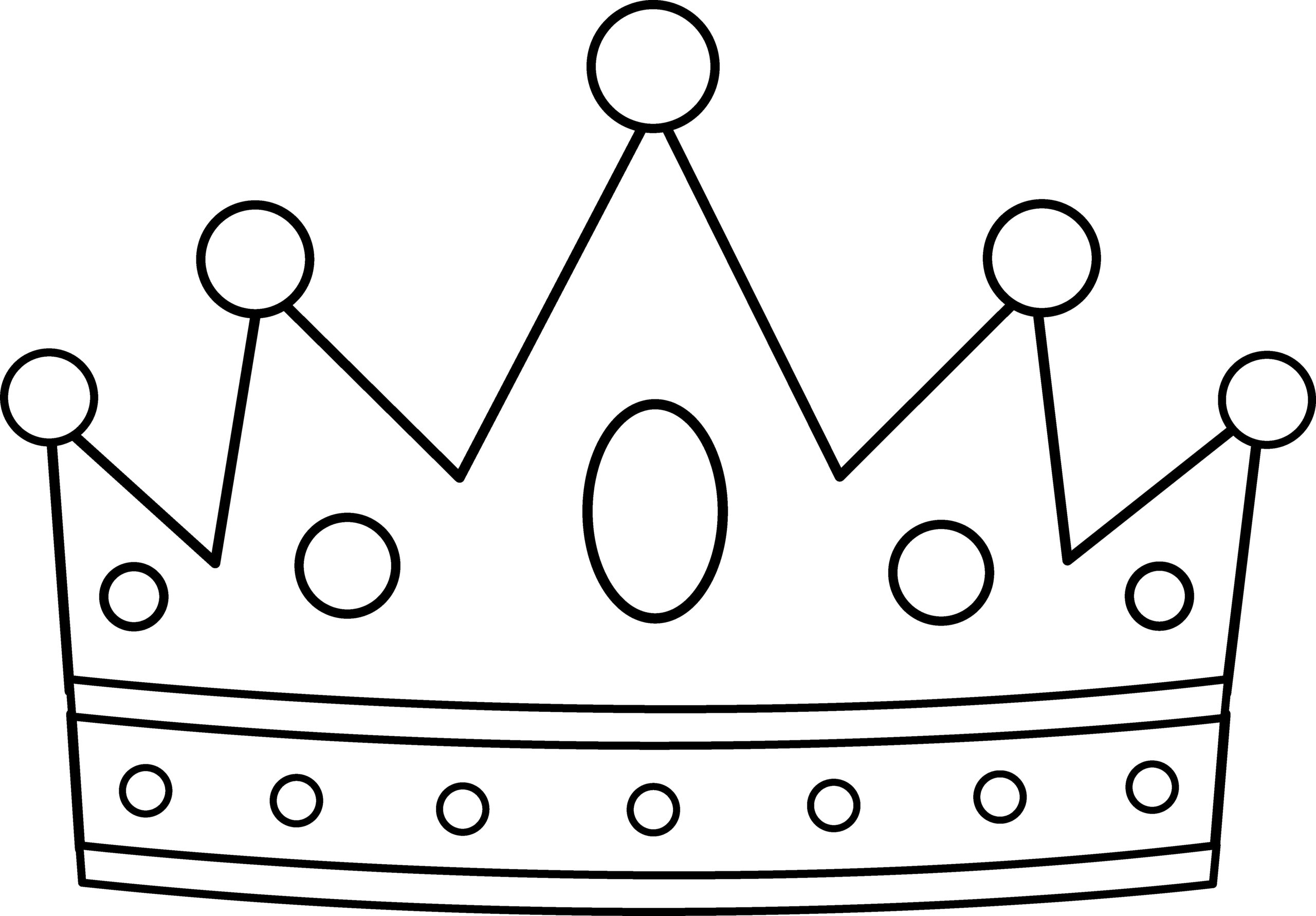 Princess Crown Coloring Pages To Print BubaKids