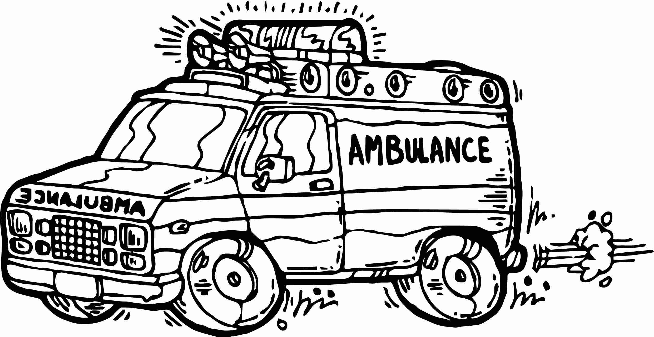 Printable Ambulance Coloring Pages Printable World Holiday