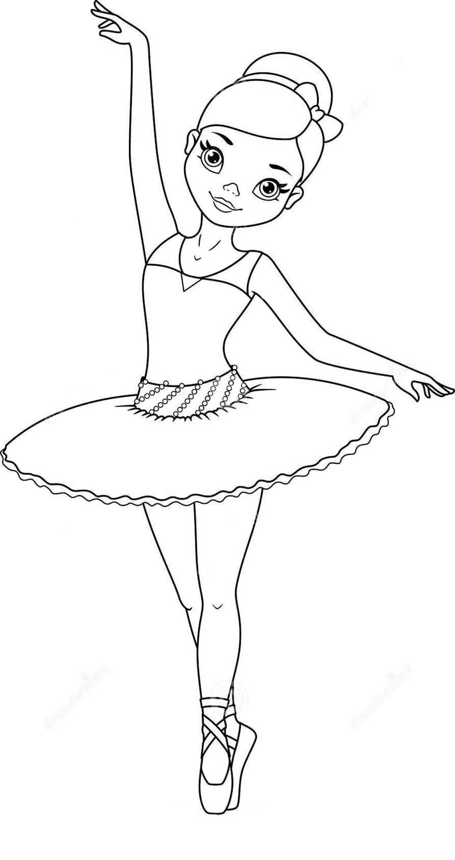 Printable Ballerina Coloring Pages