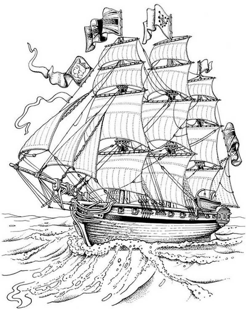 Printable Adult Nautical Coloring Pages