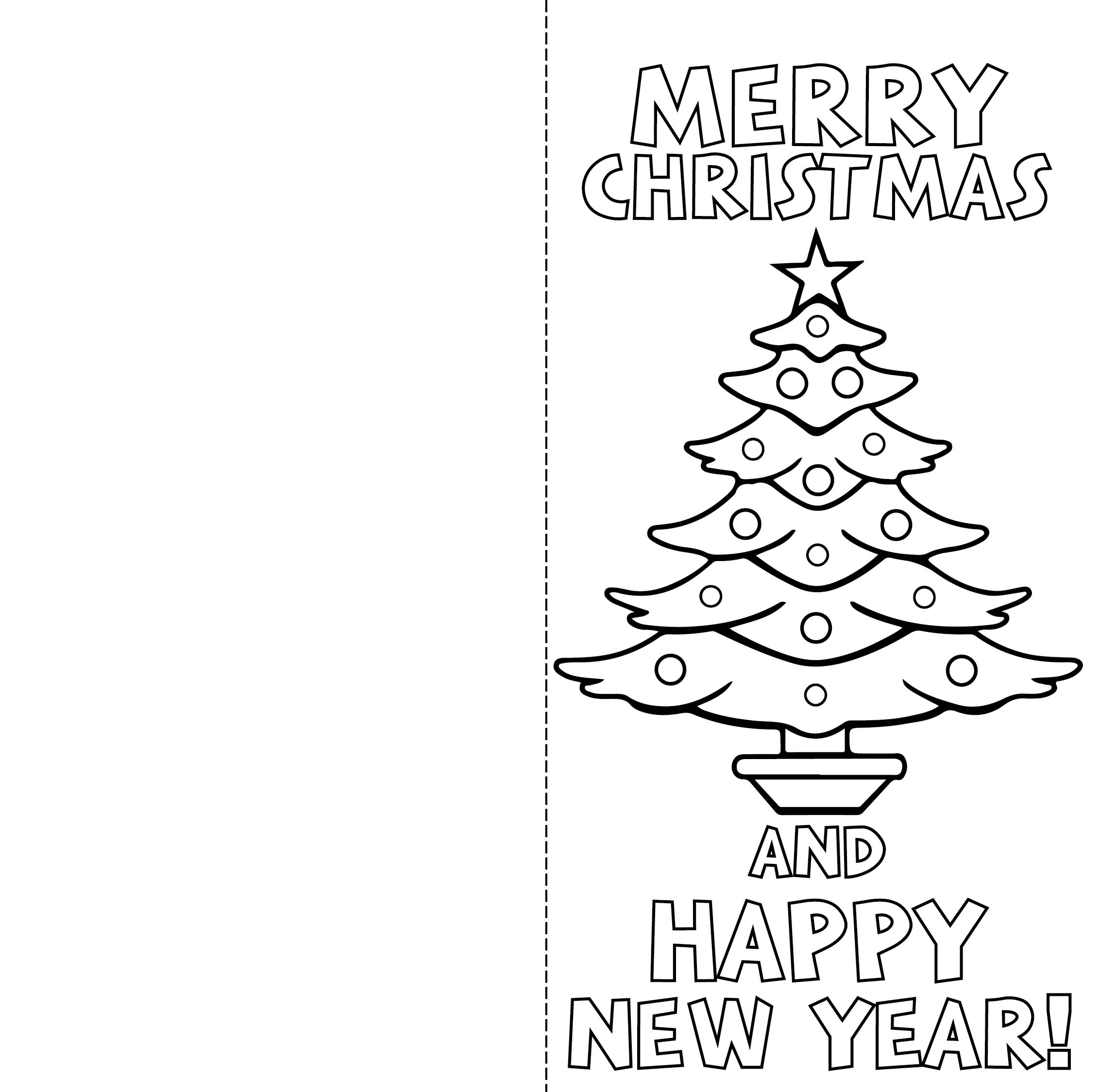 Printable Christmas Cards To Color Pdf Get Your Hands On Amazing Free Printables