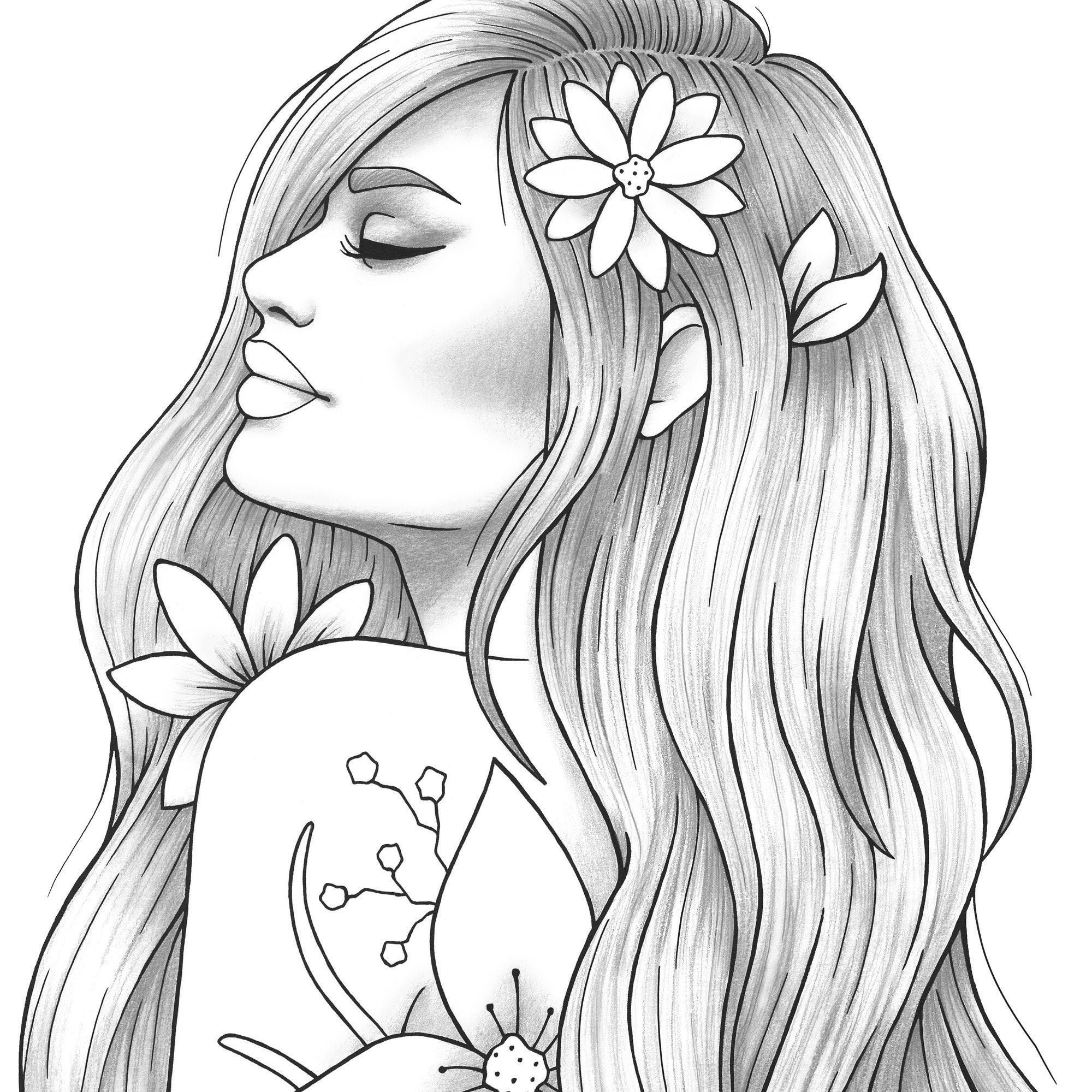 Girl Printable Coloring Pages