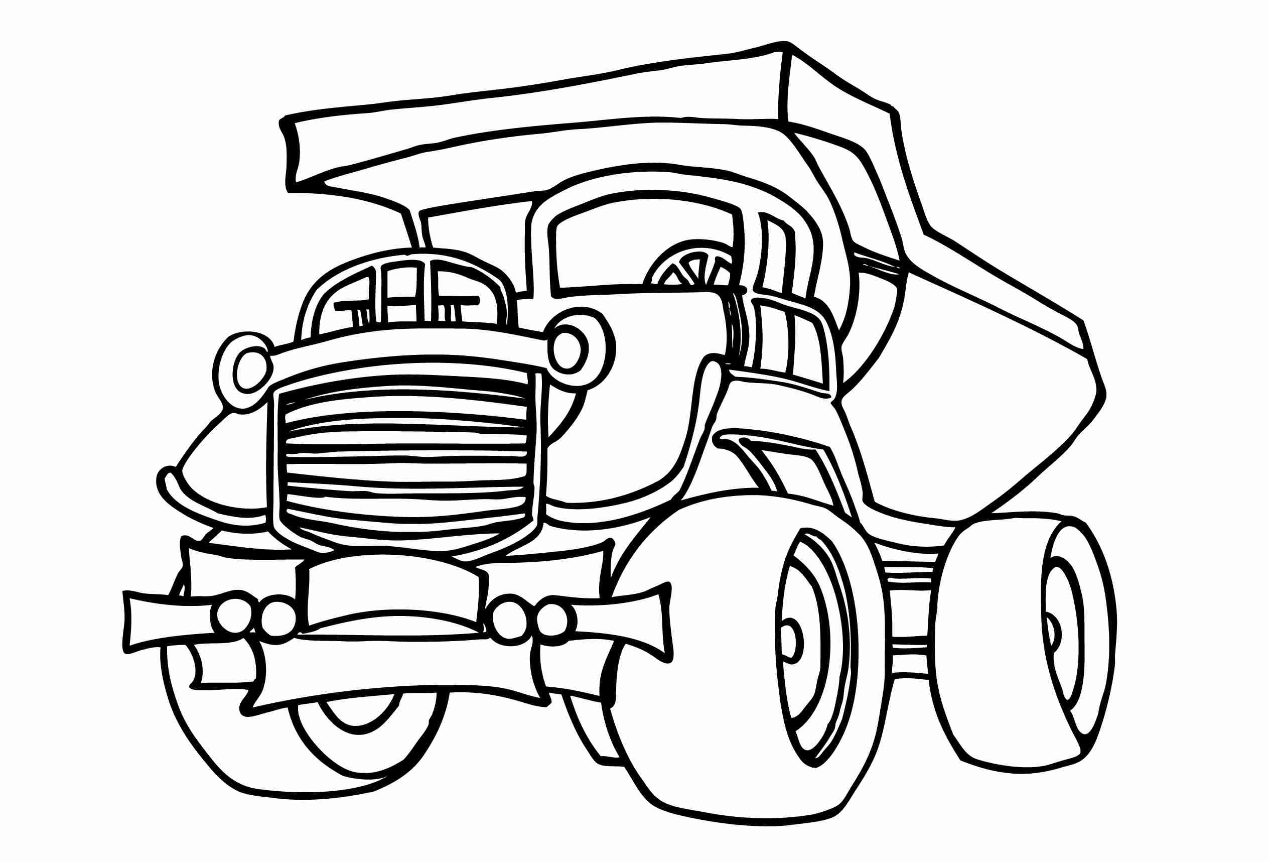 Printable Construction Vehicle Coloring Pages