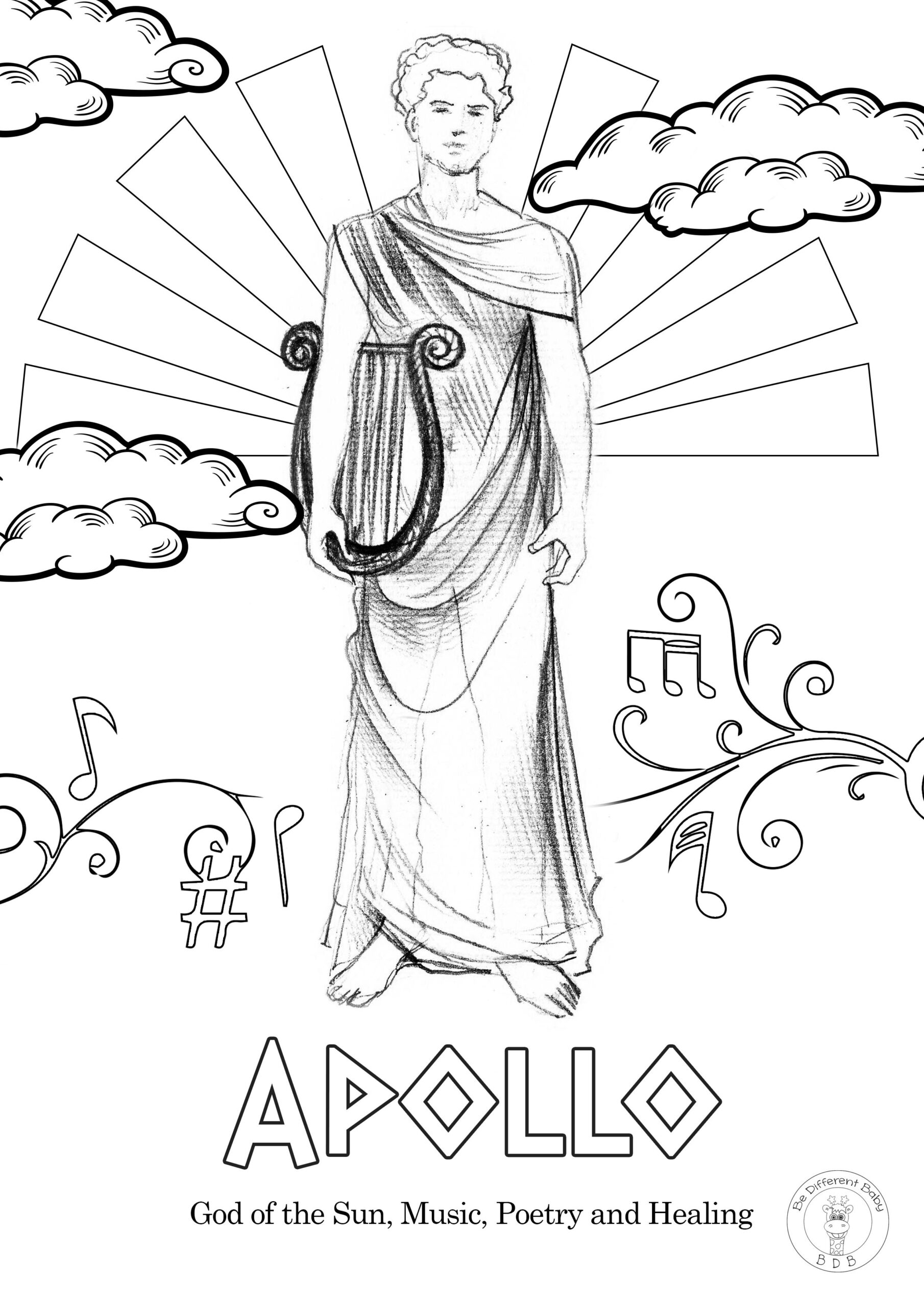 Printable Greek Gods And Goddesses Coloring Pages Printable Word Searches